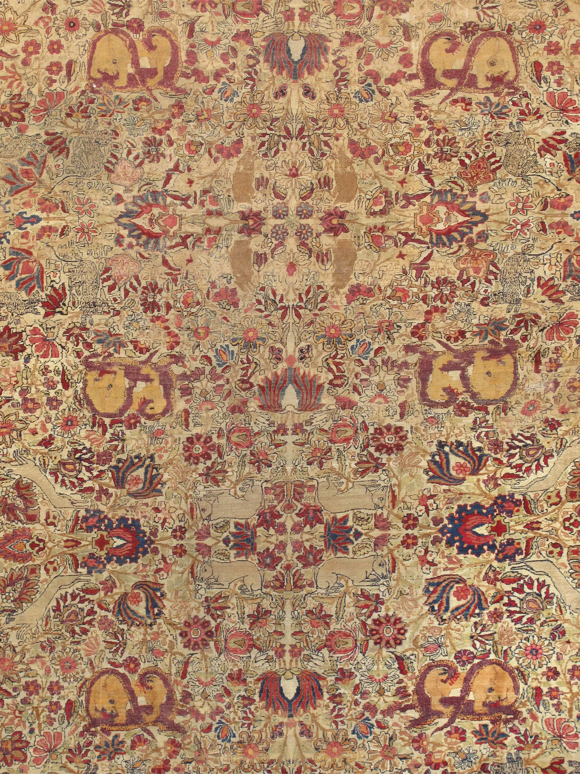 Kermanshah Collection Hand-Knotted Lamb's Wool Area Rug