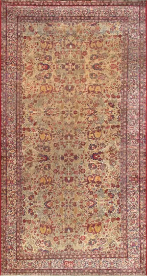 Kermanshah Collection Hand-Knotted Lamb's Wool Area Rug