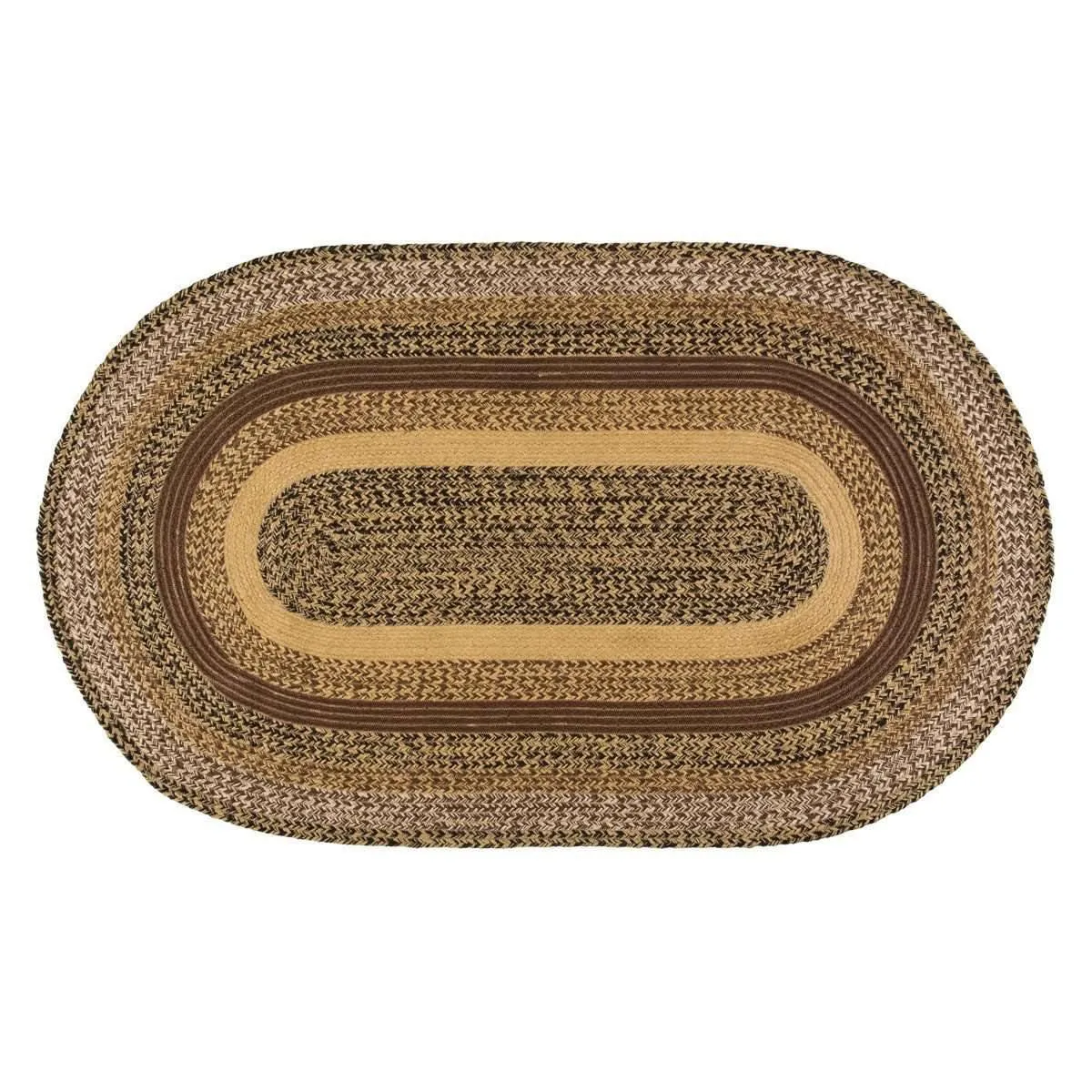 Kettle Grove Jute Braided Rug Oval 3'x5' VHC Brands