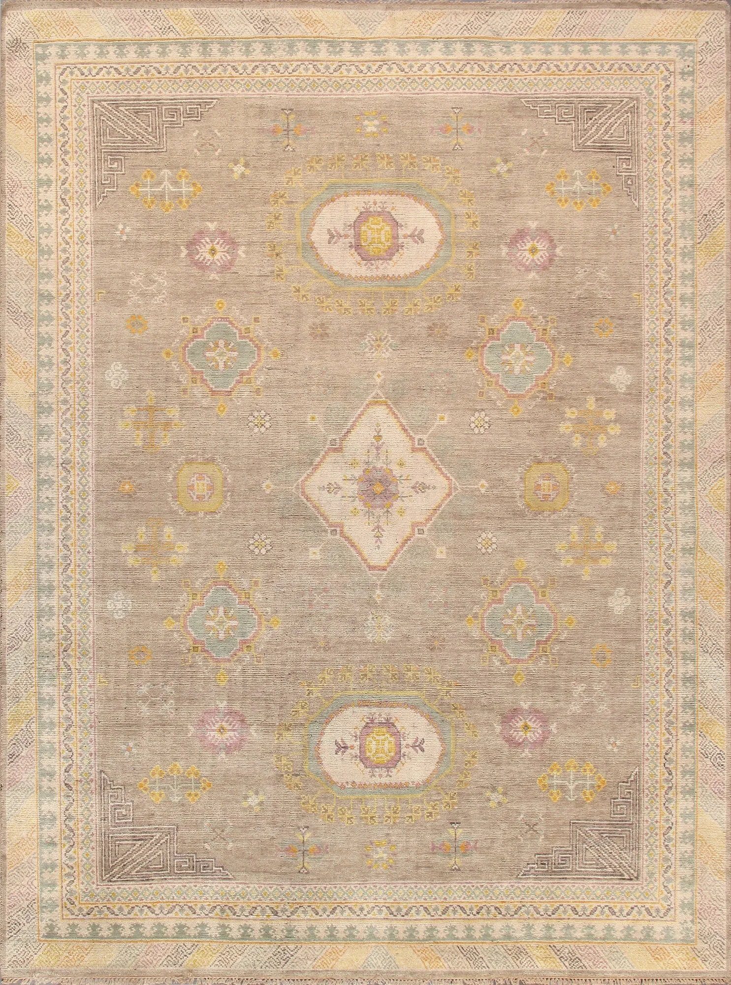 Khotan Collection Hand-Knotted Wool Camel Area Rug-12' 0" X 18' 0"