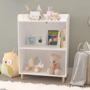 Kids Bookcase: 55x30x77 Wood, White by Alhome