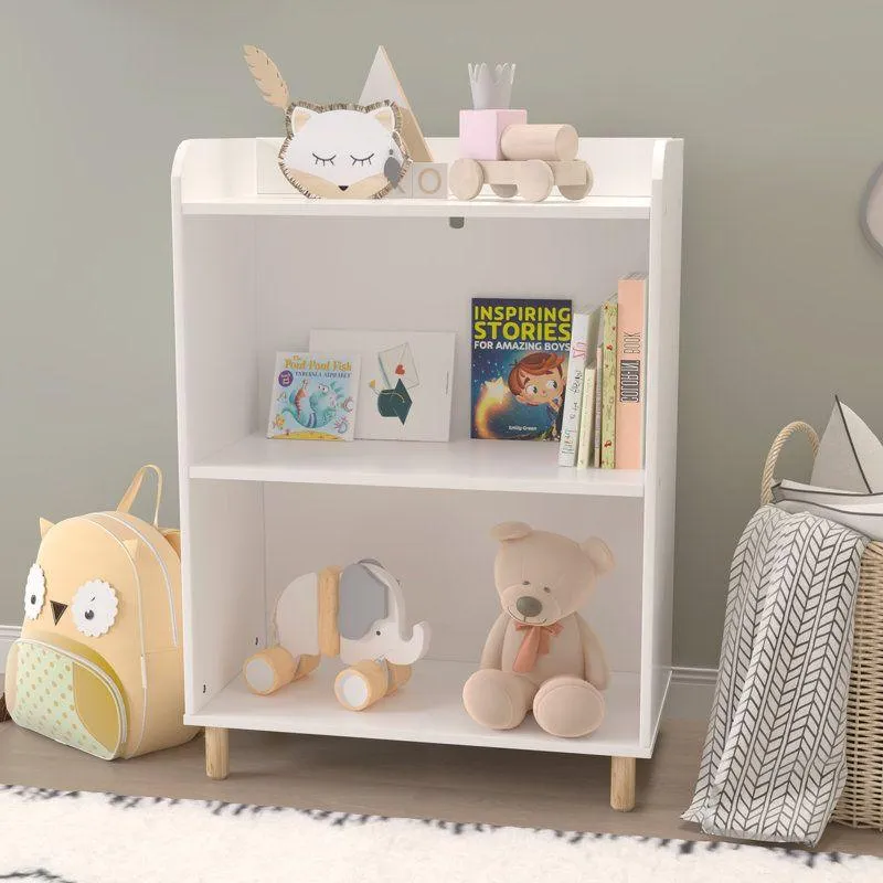 Kids Bookcase: 55x30x77 Wood, White by Alhome