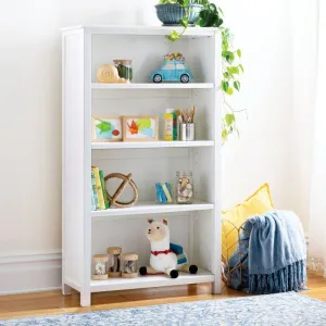 Kids Bookcase: 75x37x135 Wood, White by Alhome