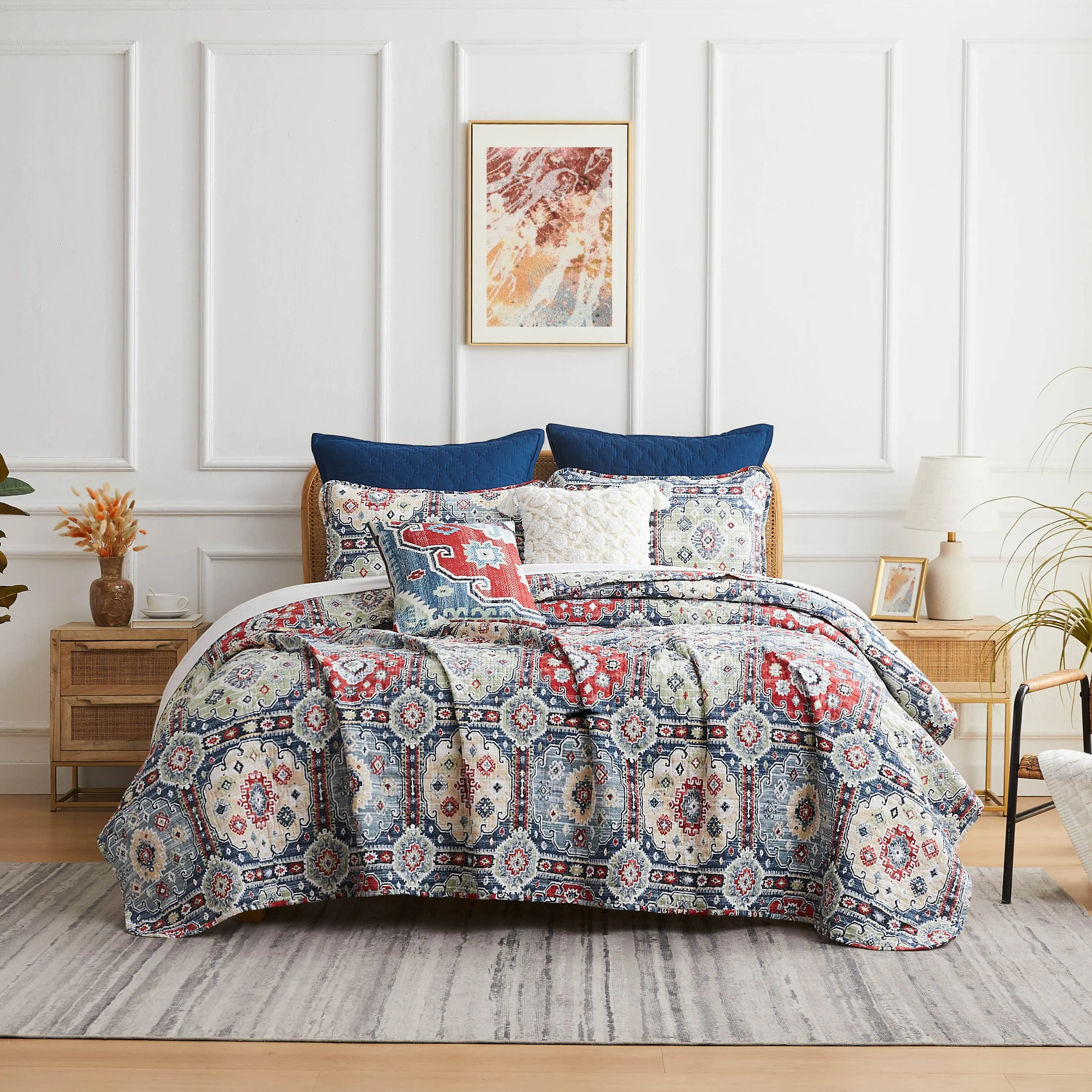 Kilim 7-Piece Quilt Bedding Set