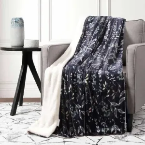 Life Comfort Ultimate Faux Fur Floral Throw Blanket - 60'' X 70''