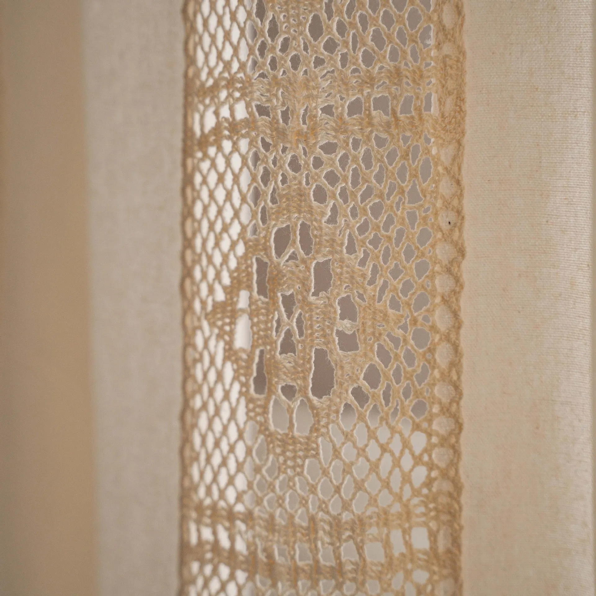 Light & Airy: American-Made Crochet Mesh Curtain - Breathe New Life into Your Space