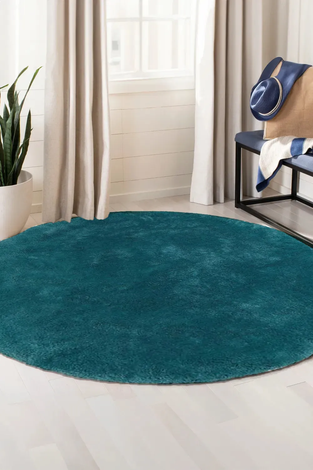 Lucy Collection - Microfibre Rug - Petrol