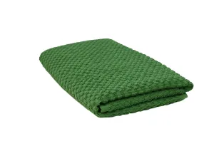 Lushomes Mint Green Popcorn Weave Bath Towel for Men and Women, Large Size (70x150cms, 28x59 Inch, 335 GSM Approx)