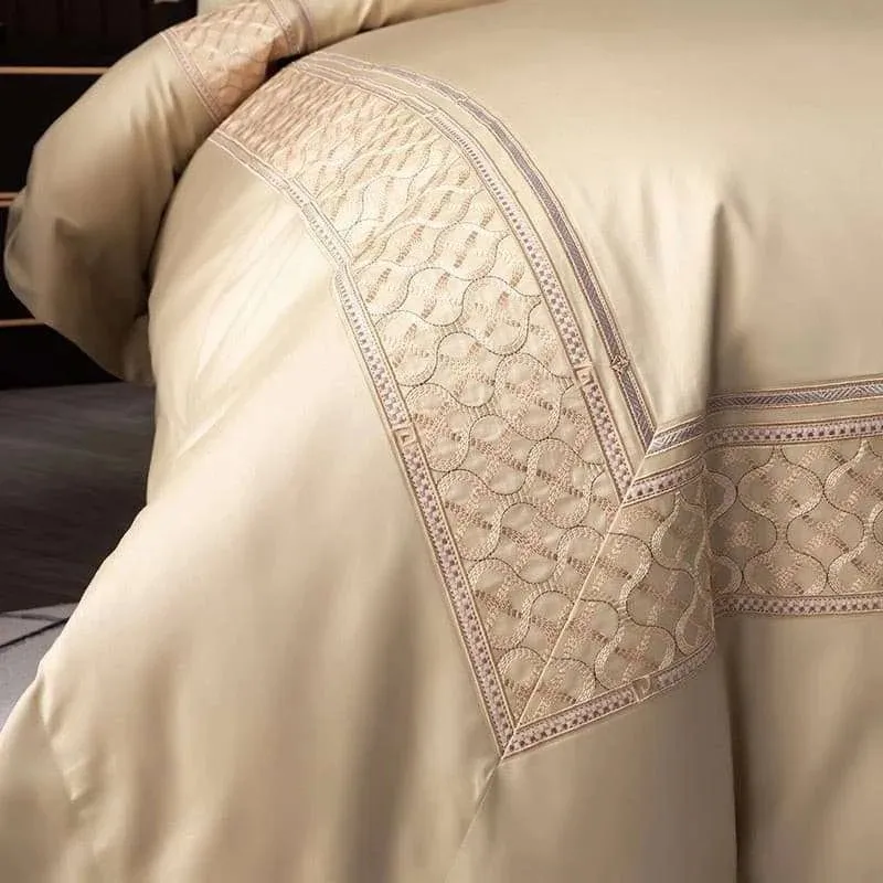 Luxury Elegance 1400 TC Cotton Embroidered Bedding Set