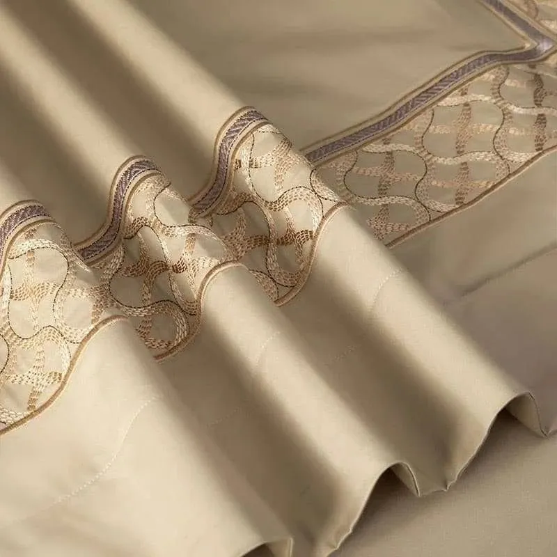 Luxury Elegance 1400 TC Cotton Embroidered Bedding Set