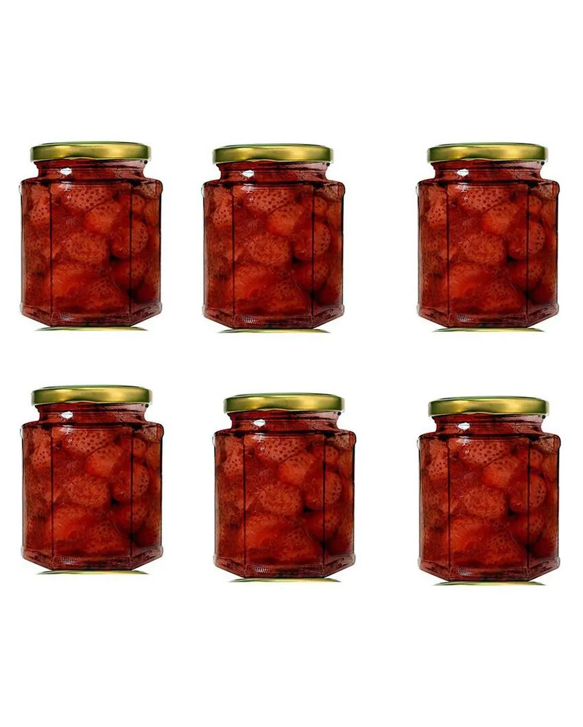 Medium Clear Glass Cookie Jar for Kitchen Storage | 200 ML | 4 x 4 inches