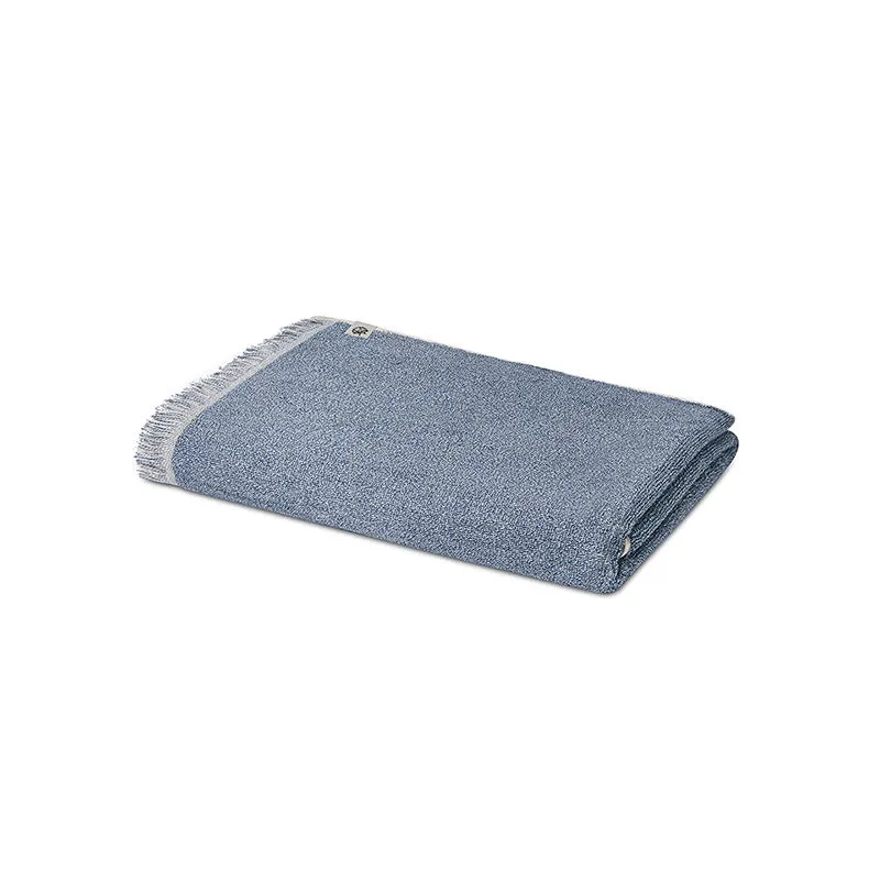 Melange Terry Cotton Bath Towel - Indigo