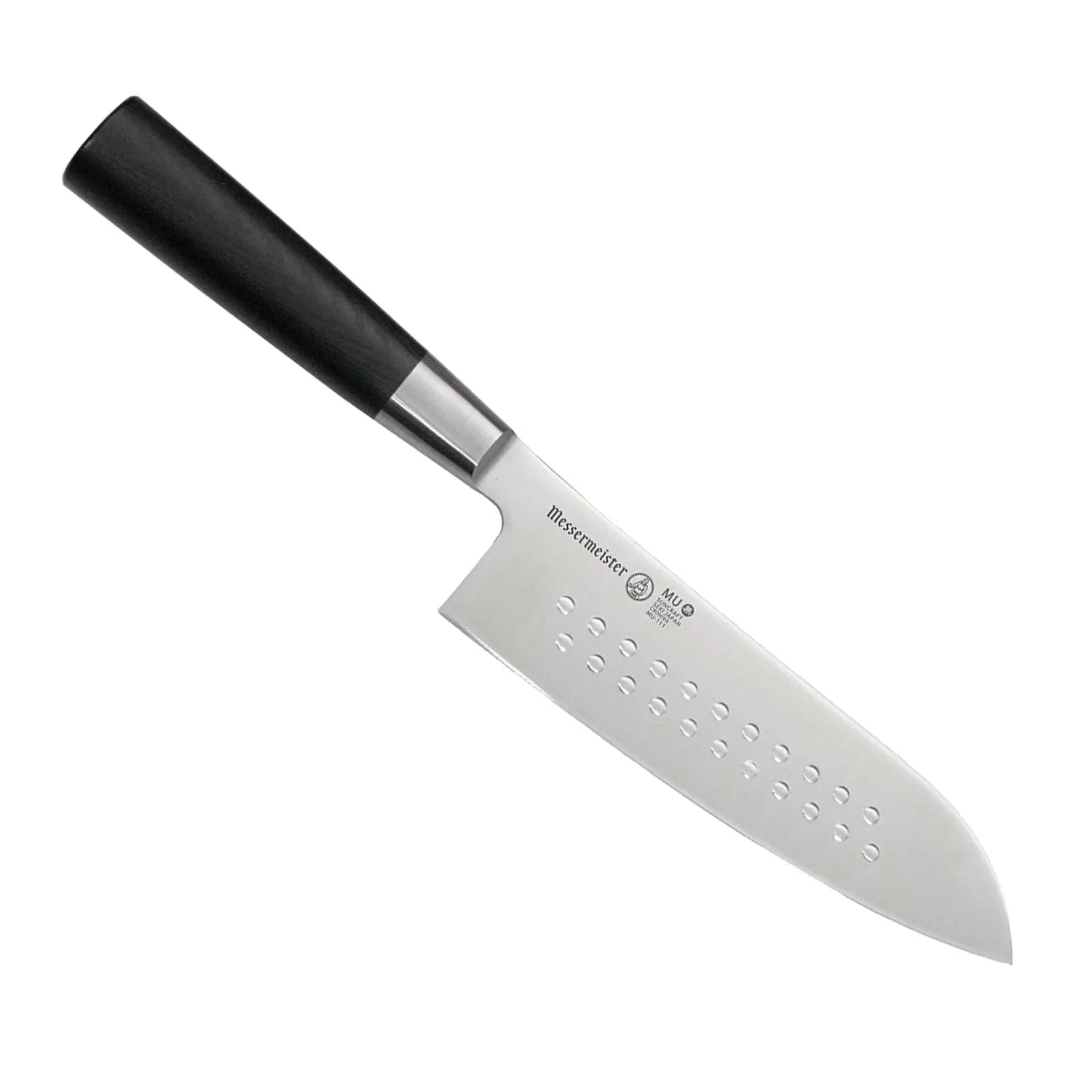 Messermeister Mu Fusion Santoku Dot Knife, 6.5-Inch