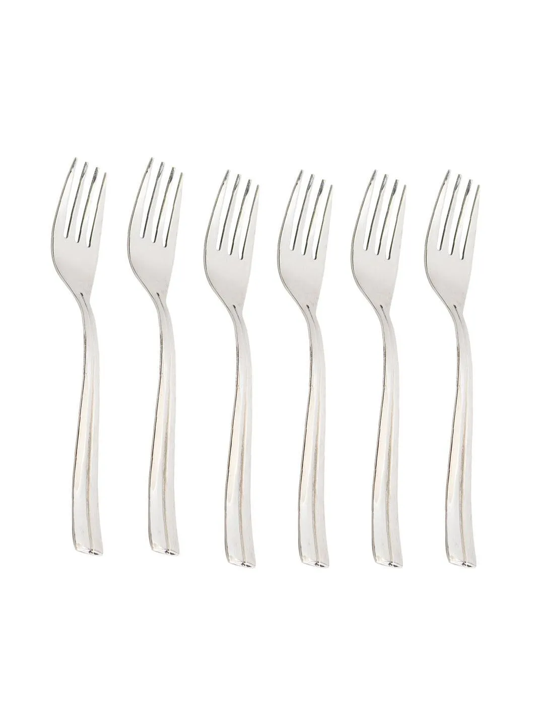 Midline Steel Tableware Cutlery Set Of 18 Pcs With Stand in Silver Colour