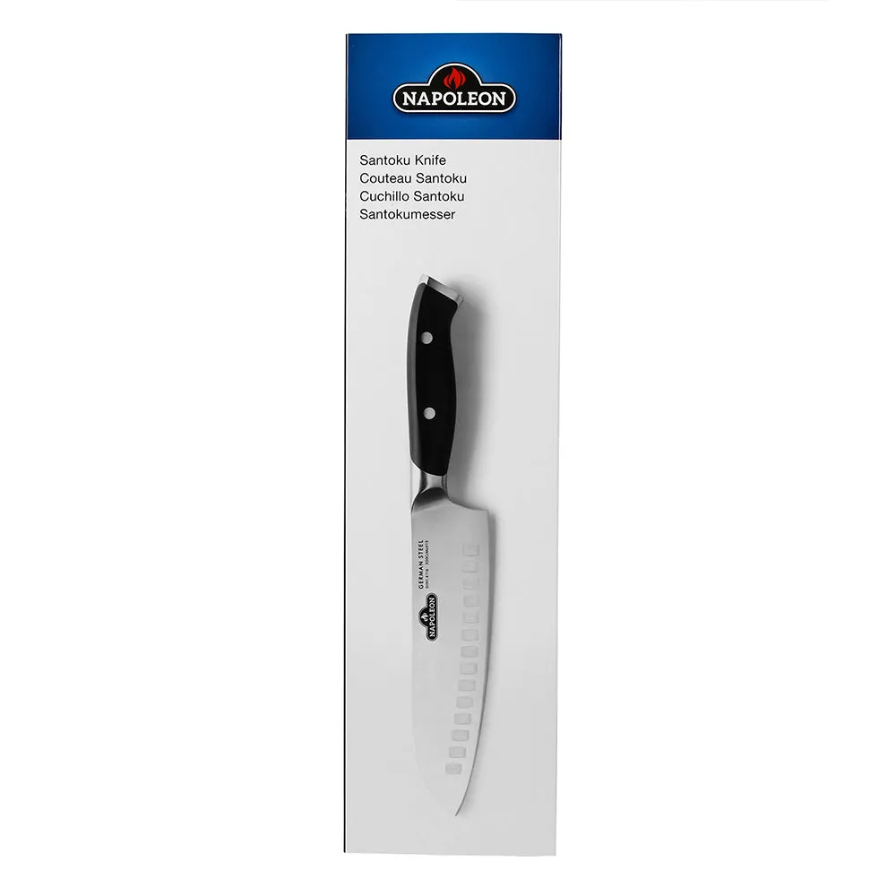 Napoleon Santoku Knife 7-Inch Blade German Steel Full Tang With Contoured Handle