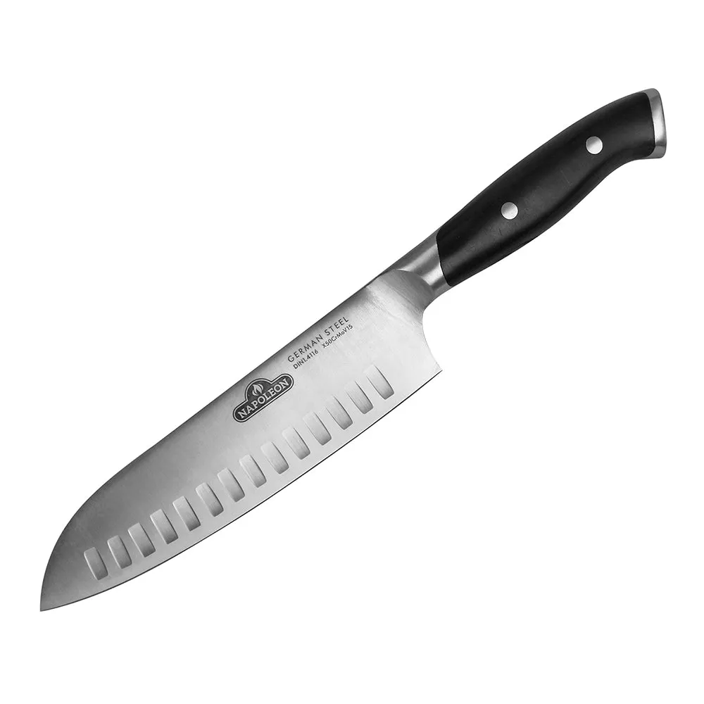 Napoleon Santoku Knife 7-Inch Blade German Steel Full Tang With Contoured Handle