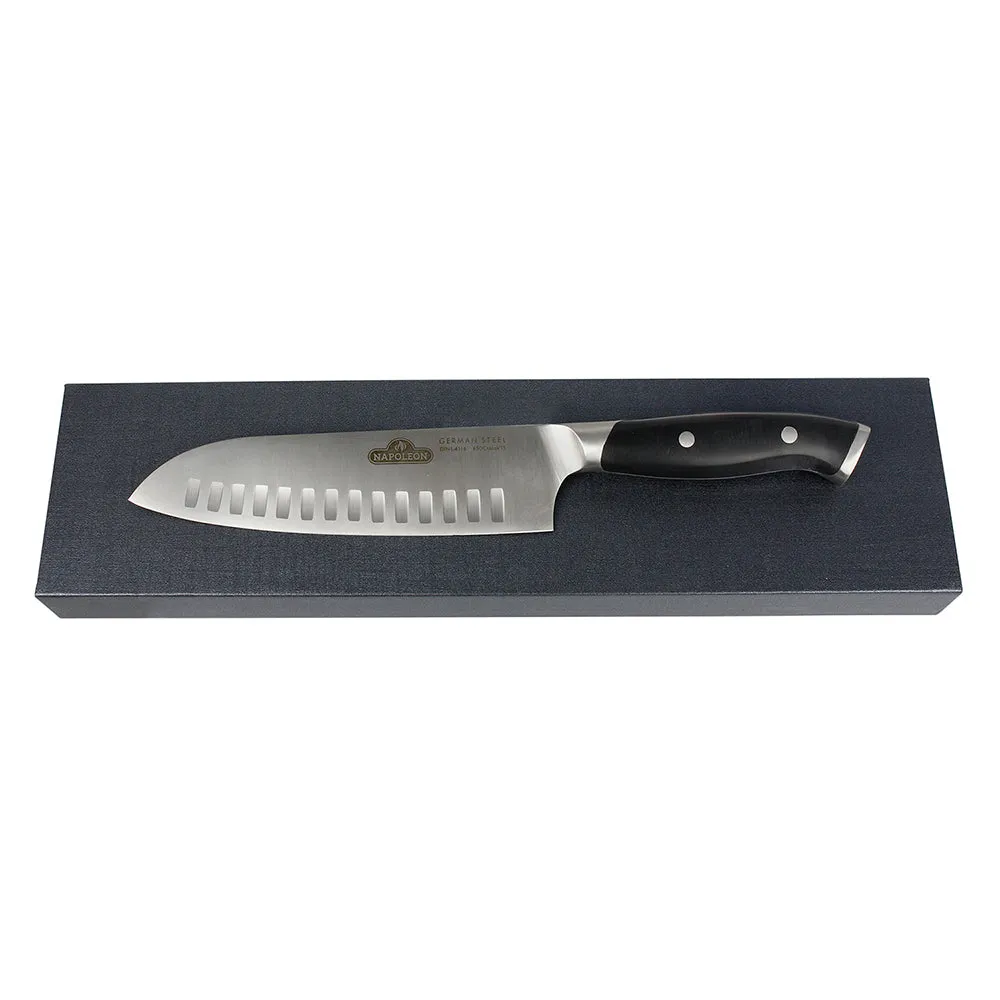 Napoleon Santoku Knife 7-Inch Blade German Steel Full Tang With Contoured Handle