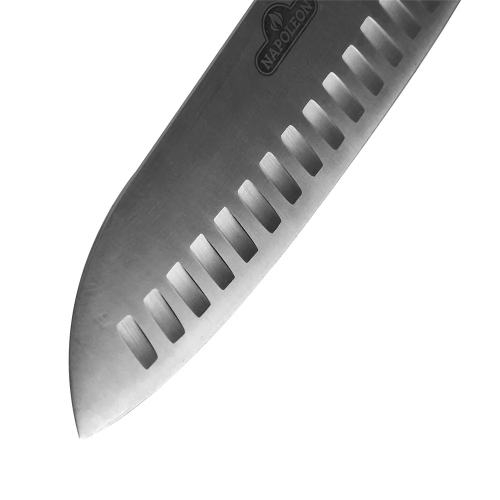 Napoleon Santoku Knife 7-Inch Blade German Steel Full Tang With Contoured Handle