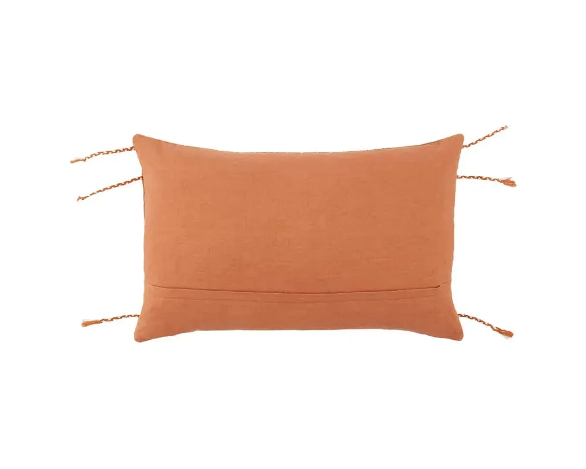 Navida NAD02 Warm Taupe/Terracotta Pillow