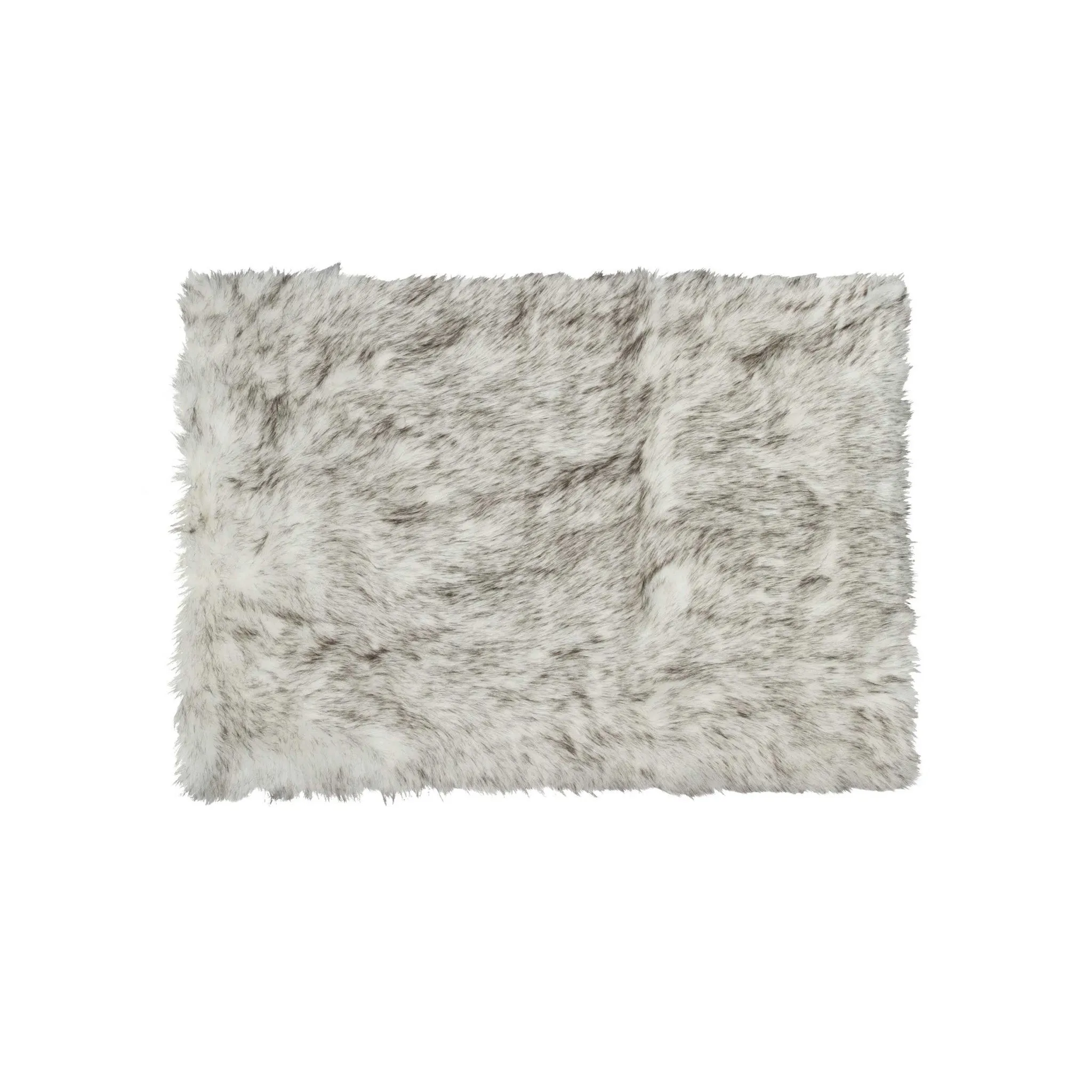 OMBRE GRAY FAUX SHEEPSKIN RUG