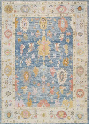 Oushak Collection Hand-Knotted Wool Area Rug- 9' 0" X 12' 6"