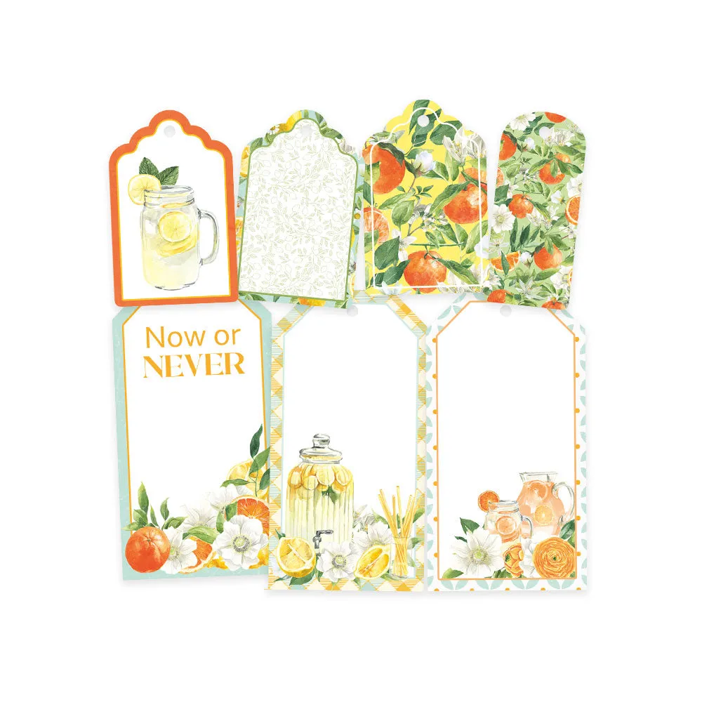 P13 Fresh Lemonade Double-Sided Cardstock Tags 7 pack  #03*