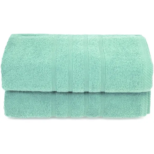 Pack of 2 Large Super Jumbo Bath Sheets 100 X 200cm 100% Egyptian Cotton Soft Towels 500 GSM