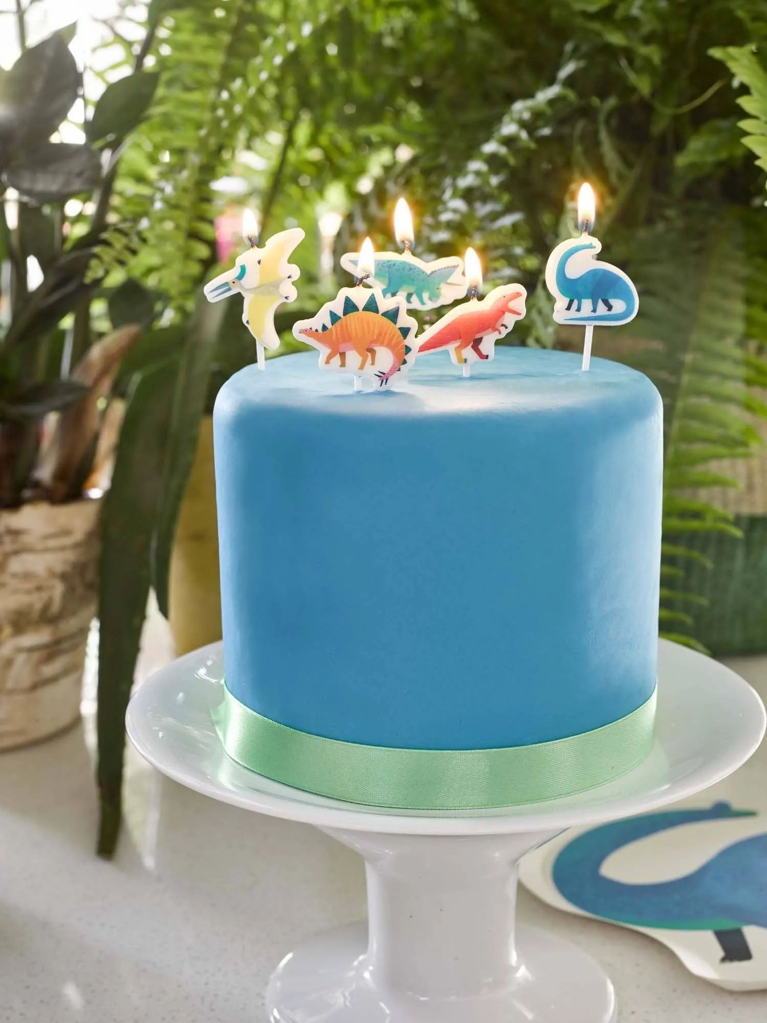 Party Dinosaur Birthday Candles - 5 Pack