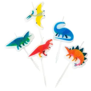 Party Dinosaur Birthday Candles - 5 Pack