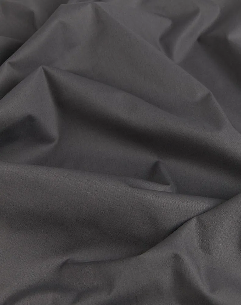 Pima Cotton Percale Bedding in Anthracite Dark Grey Color