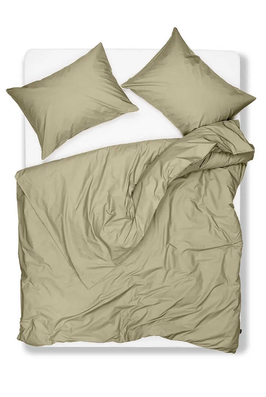 Pima Cotton Percale Bedding in Pelican Green Color