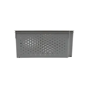 Plastic Storage Basket 3.8L Stack and Nest 280x13mm Nu Ware