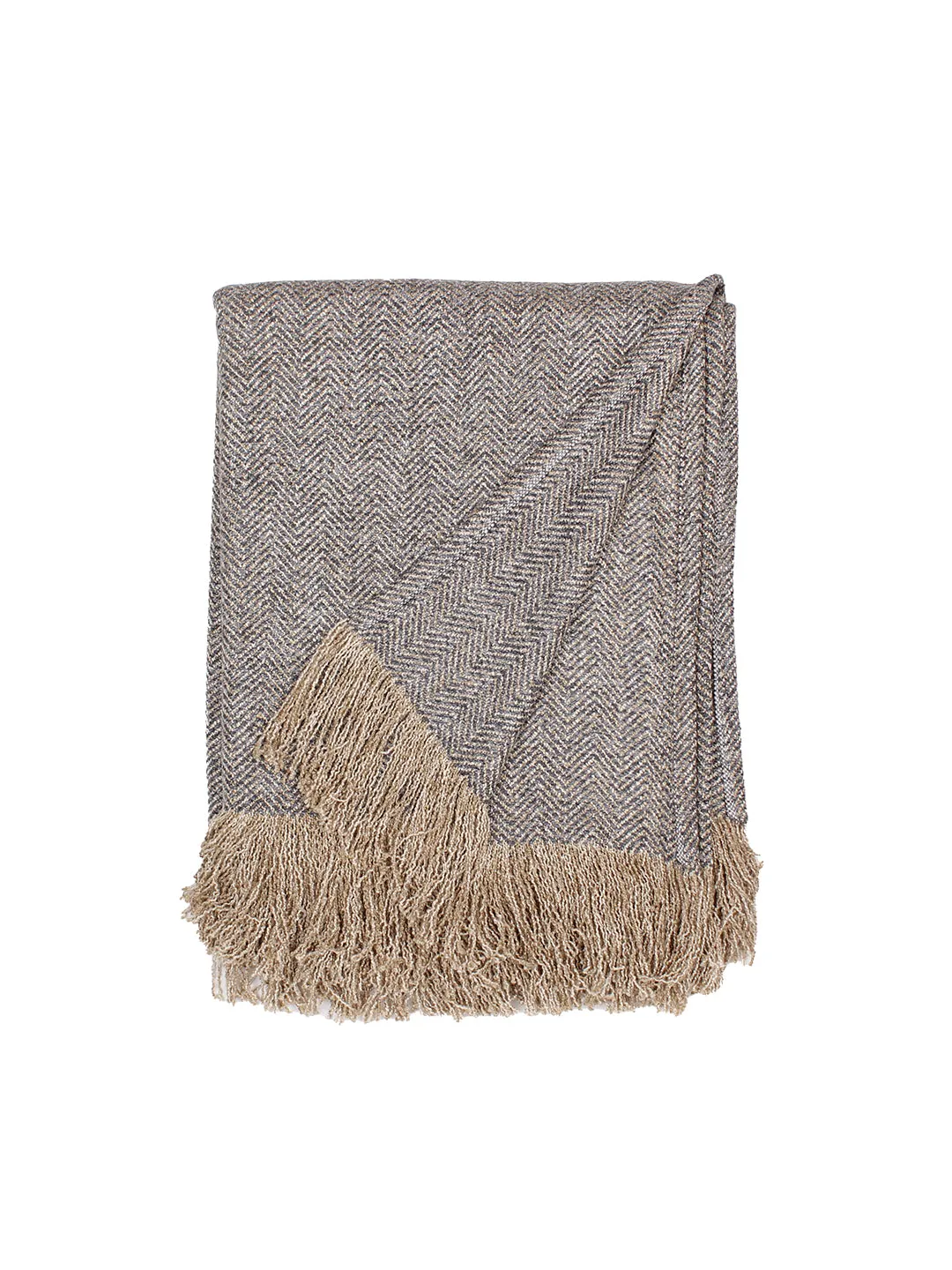 Purvanchal Throw (Gold/Grey)