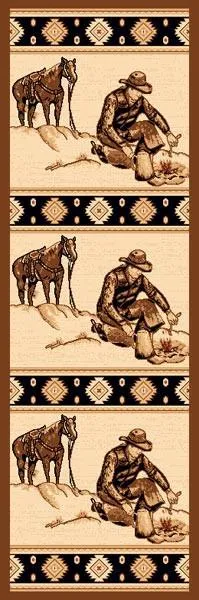 "Campfire'" Western Area Area Rug  (5 Sizes Available)