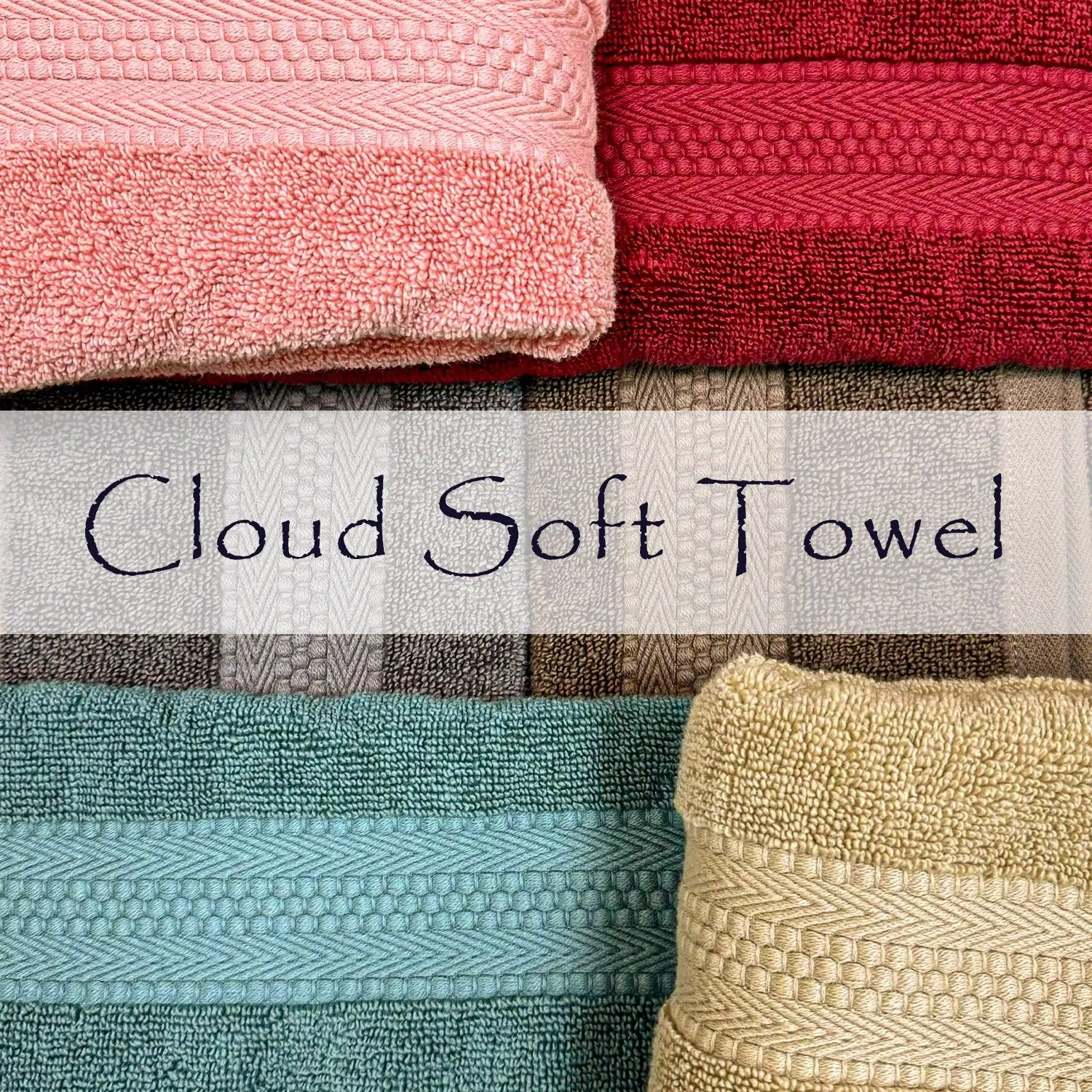 Rangoli Cloud Soft 100% Cotton Hand Towels | 625 GSM Ultra-Soft & Highly Absorbent | Quick Drying, Durable & Gentle on Skin | Perfect for Bathroom, Gym & Kitchen Use