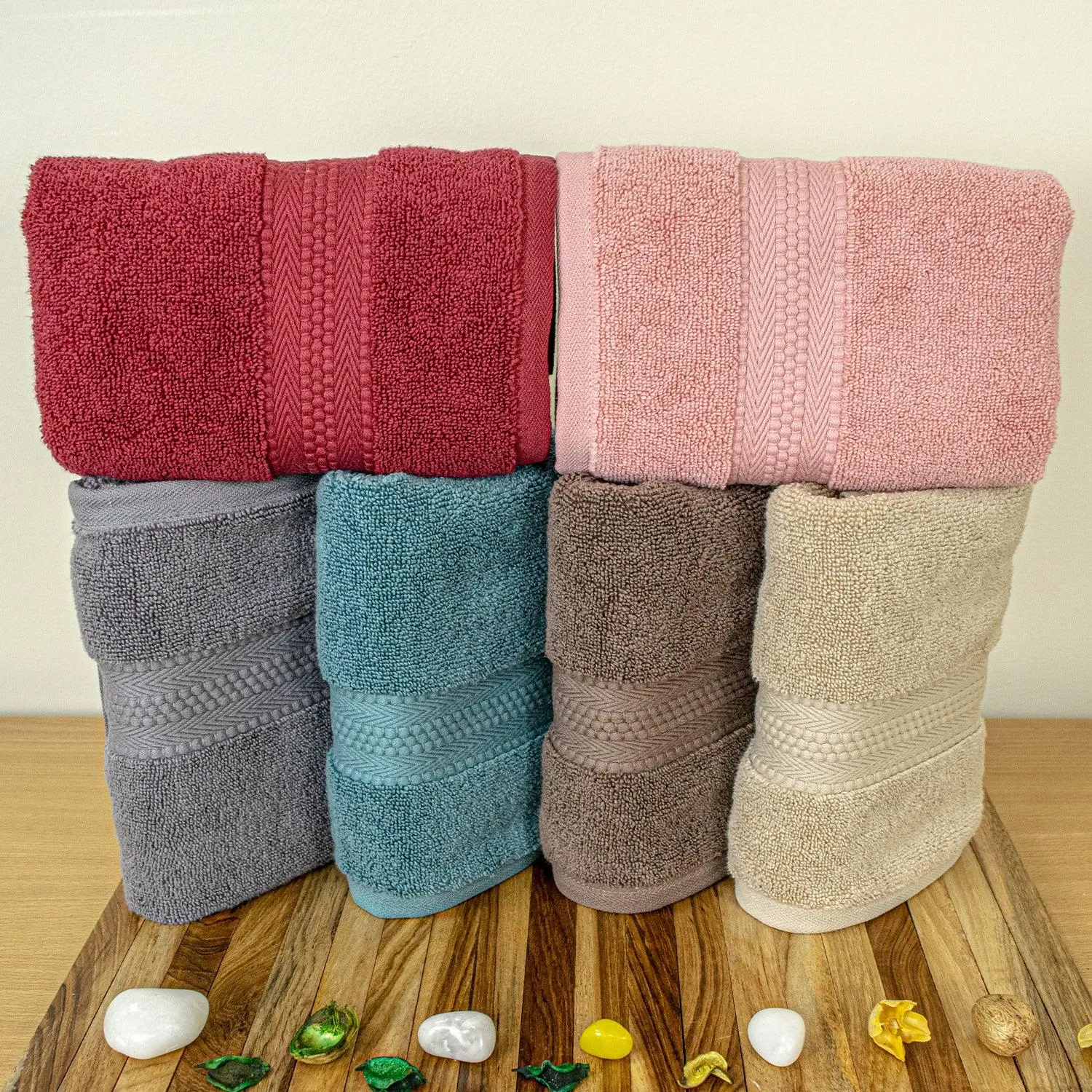 Rangoli Cloud Soft 100% Cotton Hand Towels | 625 GSM Ultra-Soft & Highly Absorbent | Quick Drying, Durable & Gentle on Skin | Perfect for Bathroom, Gym & Kitchen Use