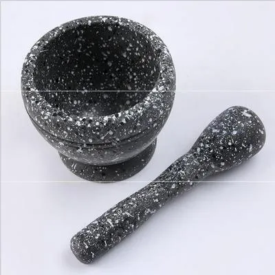 Resin Mortar Pestle Set Garlic Herb Spice Mixing Grinding Crusher Bowl Restaurant Kitchen Tools