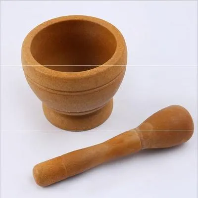 Resin Mortar Pestle Set Garlic Herb Spice Mixing Grinding Crusher Bowl Restaurant Kitchen Tools