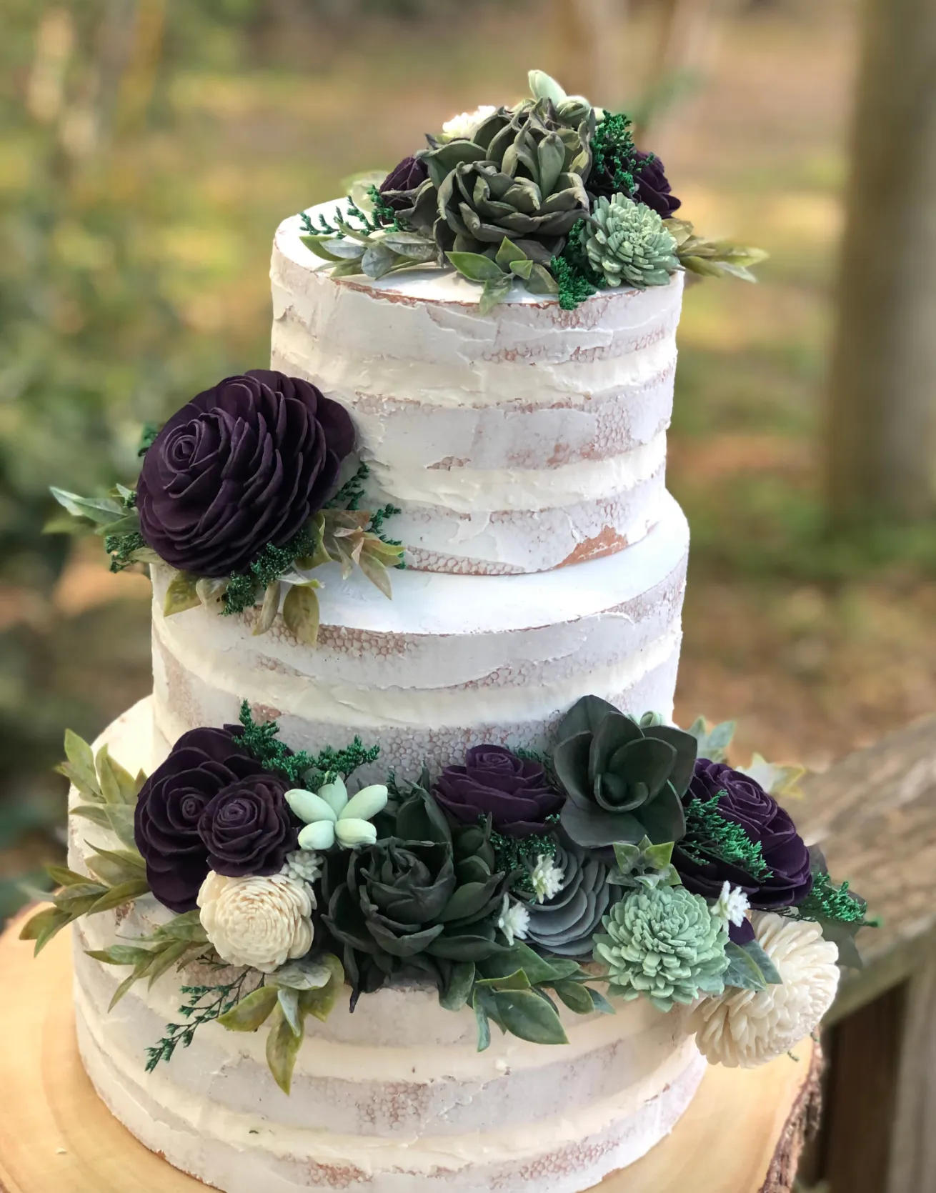 Rich Garden Succulent - Cake Flowers