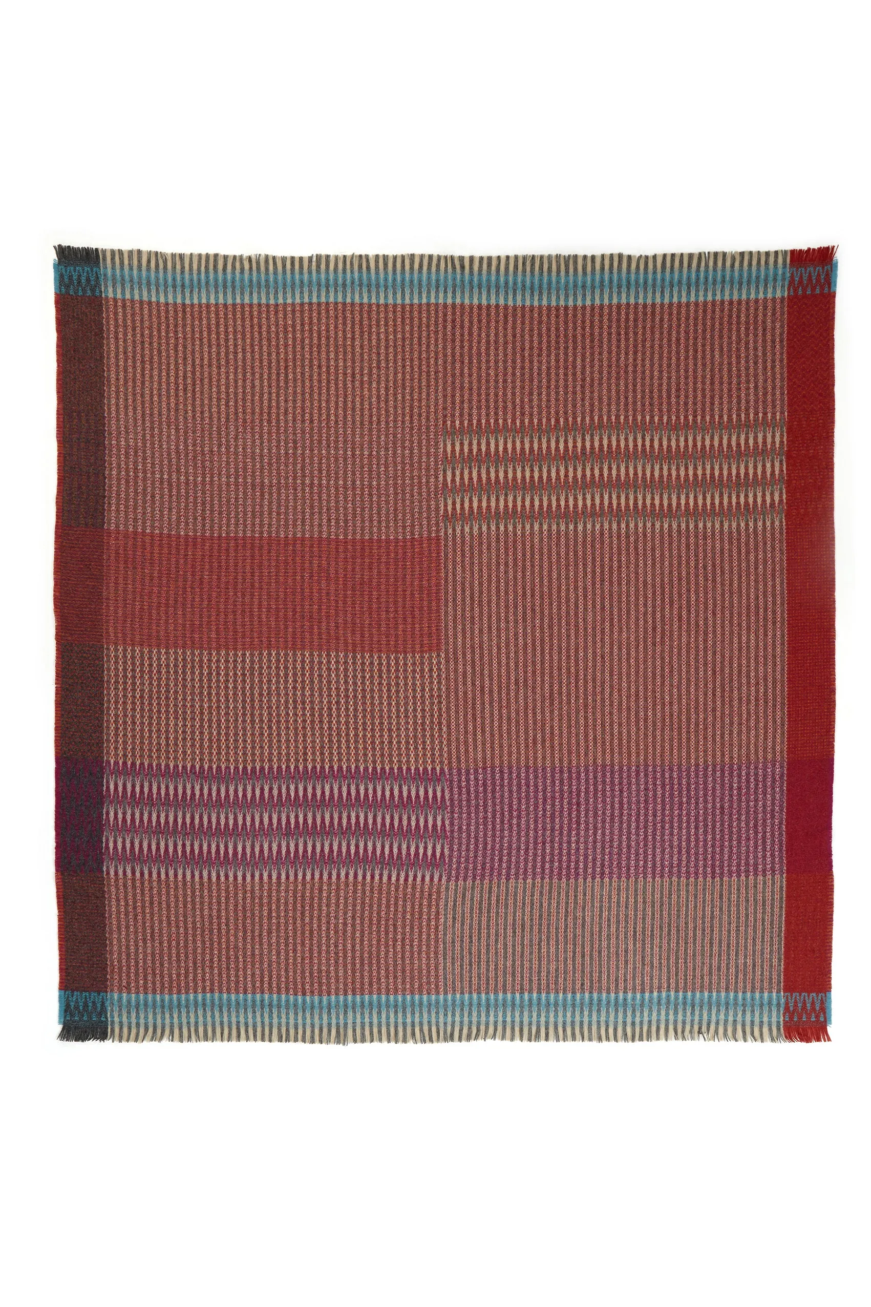 Rona Pink Tweed Wool Throw