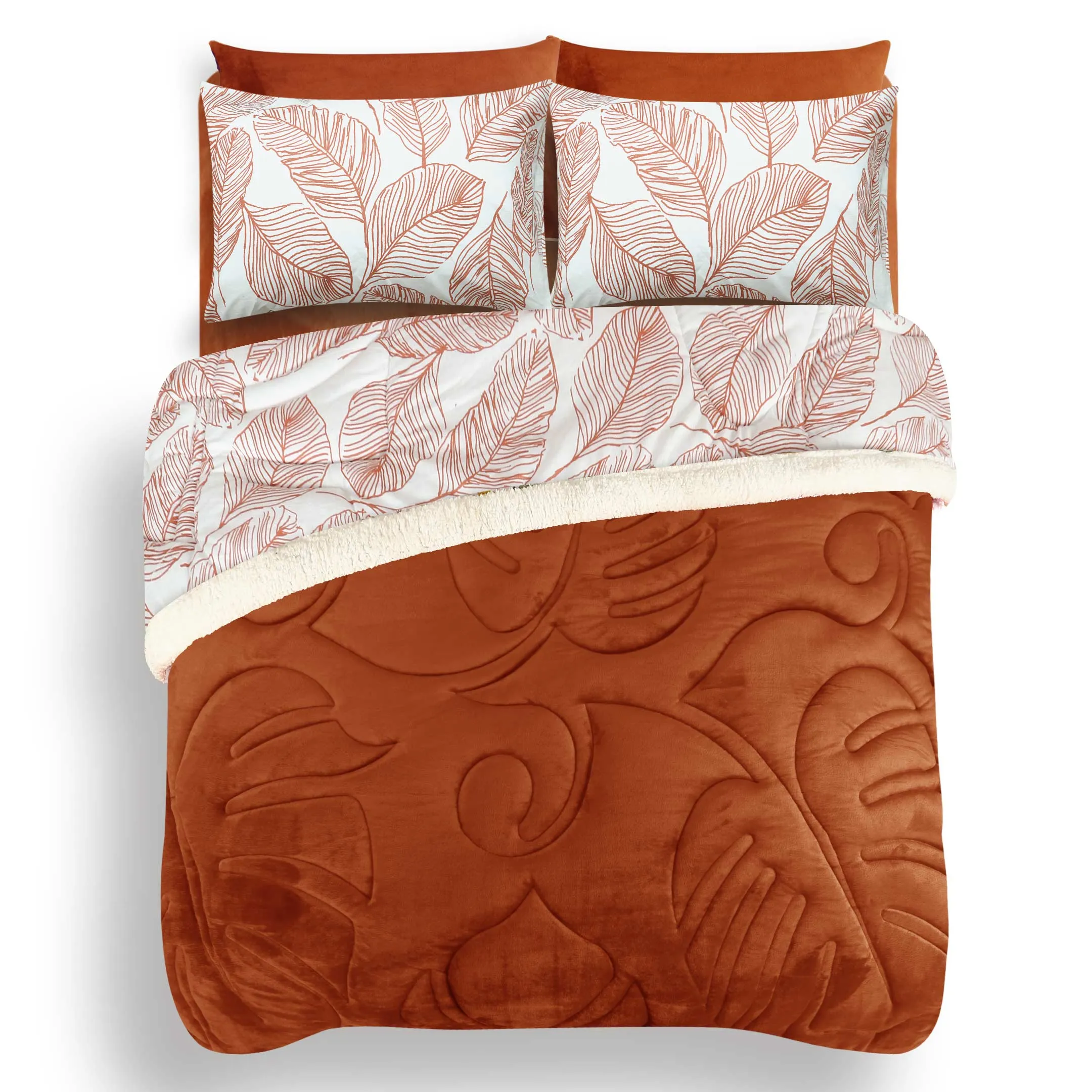 Rustic Leaves - Marshmallow Bedding