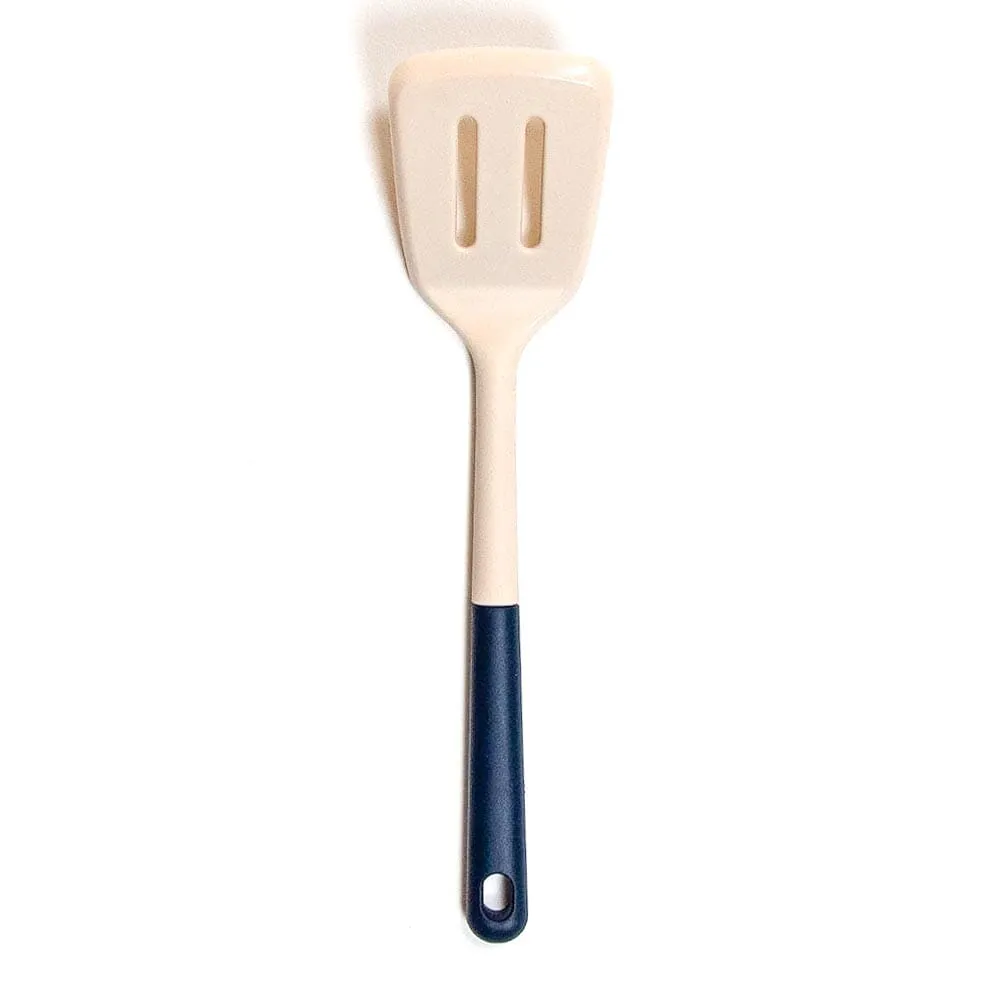 Season Six Piece Silicone Utensil and Stand Set Toasted Oat