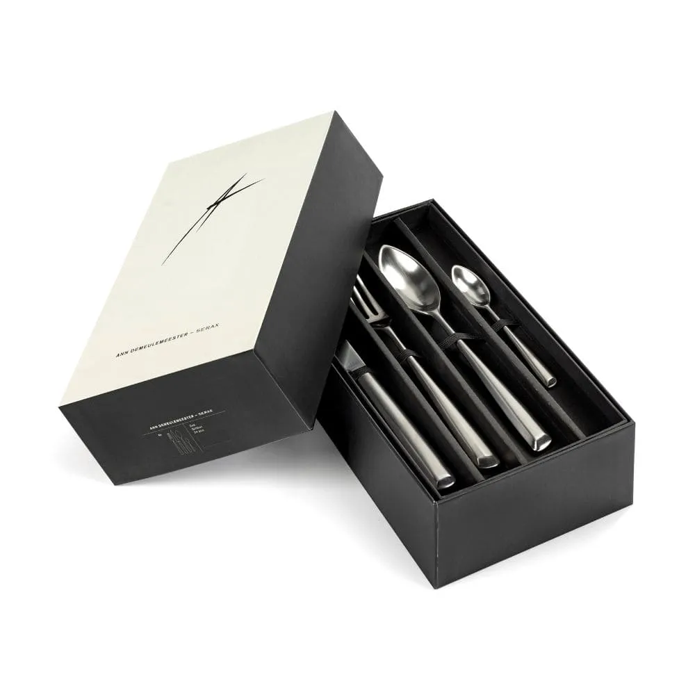 Serax Zoë set 24 cutlery matt steel