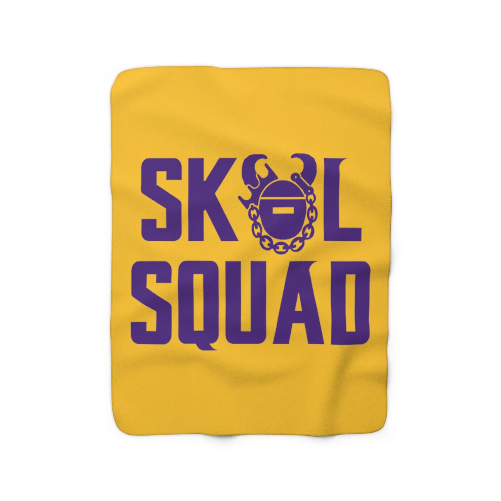 Sherpa Fleece Blanket - Gold/Purple - SQUAD