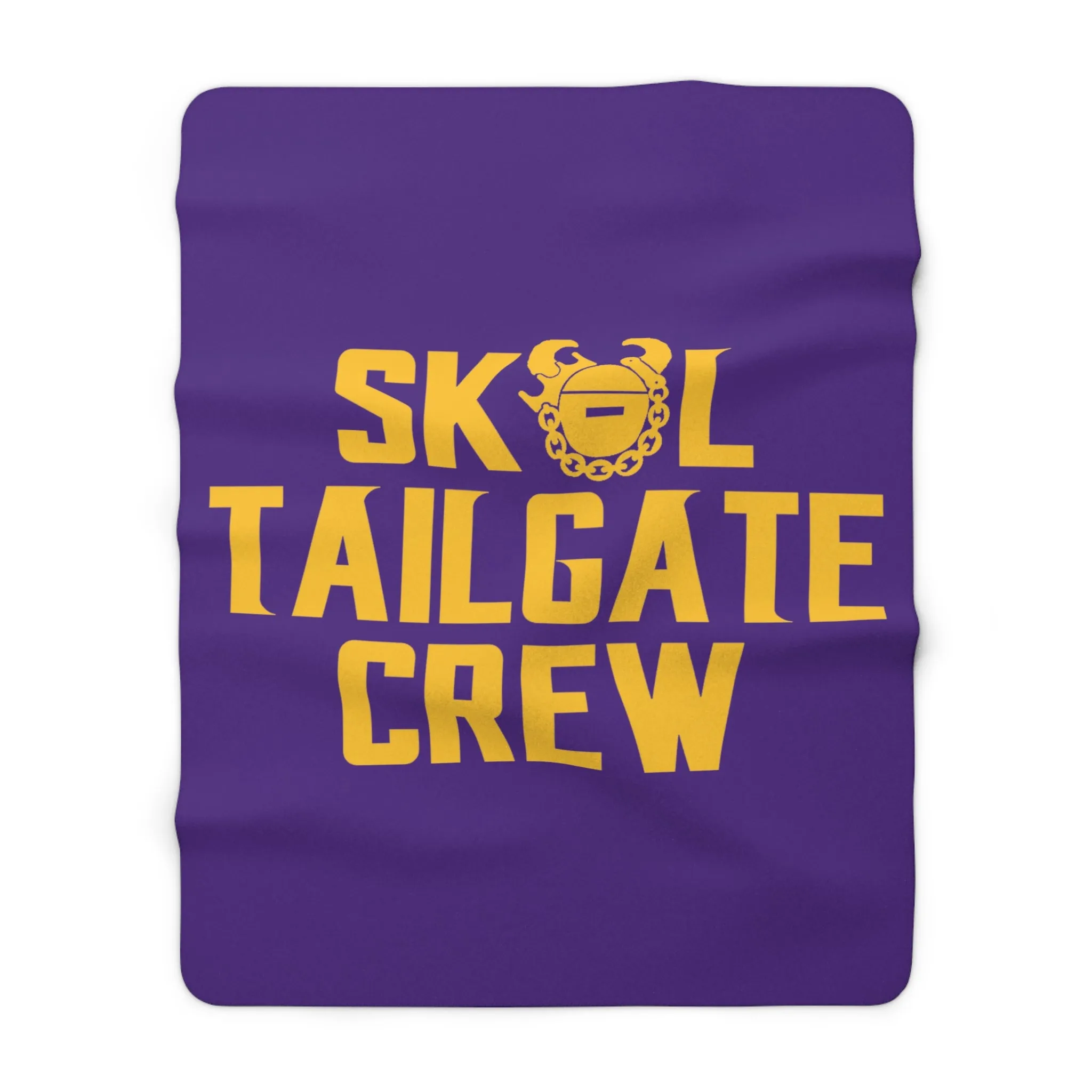 Sherpa Fleece Blanket - Purple/Gold - Tailgate Crew