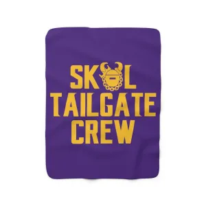 Sherpa Fleece Blanket - Purple/Gold - Tailgate Crew