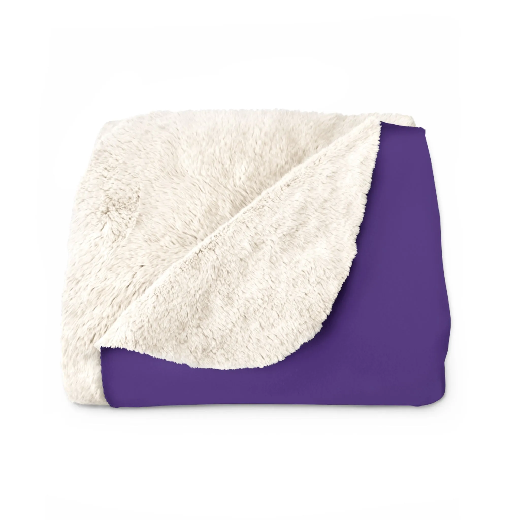 Sherpa Fleece Blanket - Purple/Gold - Tailgate Crew