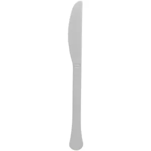 Silver Plastic Knives, 20 Count