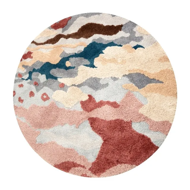 Soft Pastures Round Area Rug