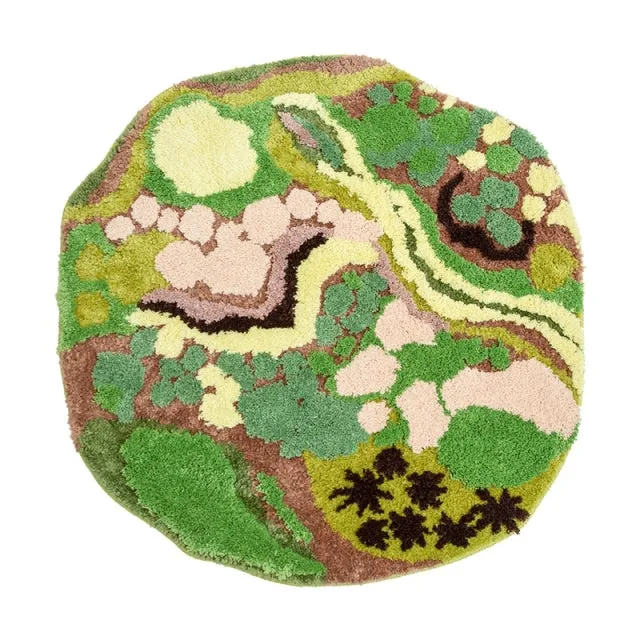 Soft Pastures Round Area Rug